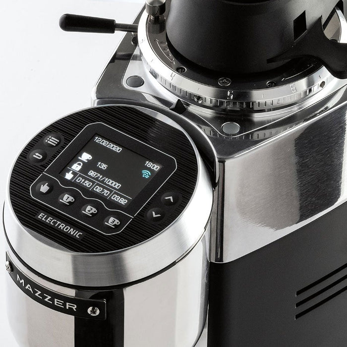 Mazzer Robur S Electronic Commercial Espresso Grinder - Black MAZROBURELEC-BLACK