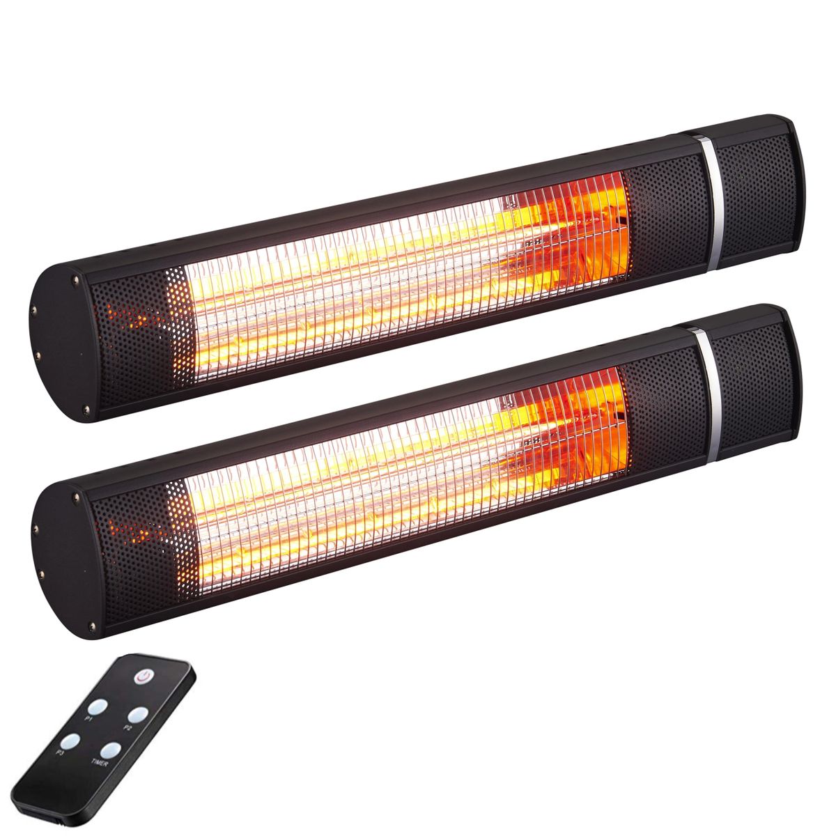 Radtec Two Pack: G15R - 25" Golden Tube Electric Patio Heaters (1500W/110V) G15R - 251