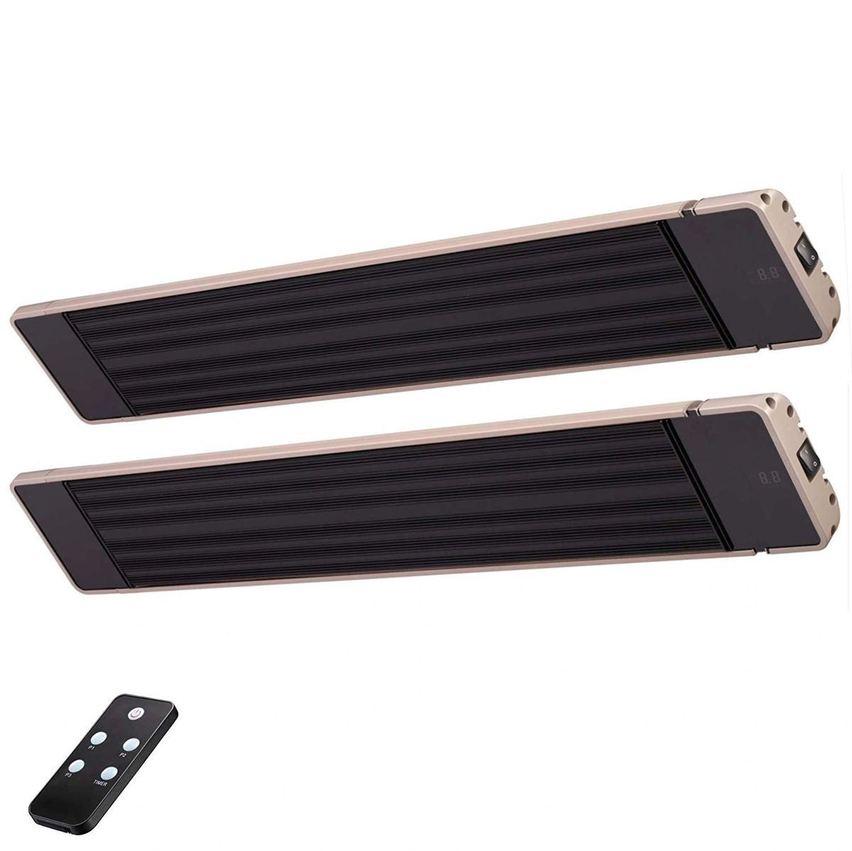 Radtec Two Pack: X33R - 72" Weather Resistant Zero Light Patio Heaters (3300W/220V)