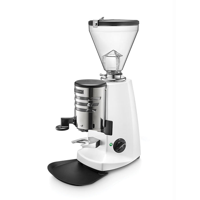 Mazzer Super Jolly V Up Manual Doser Espresso Grinder - White MAZSUPJVUAWHT