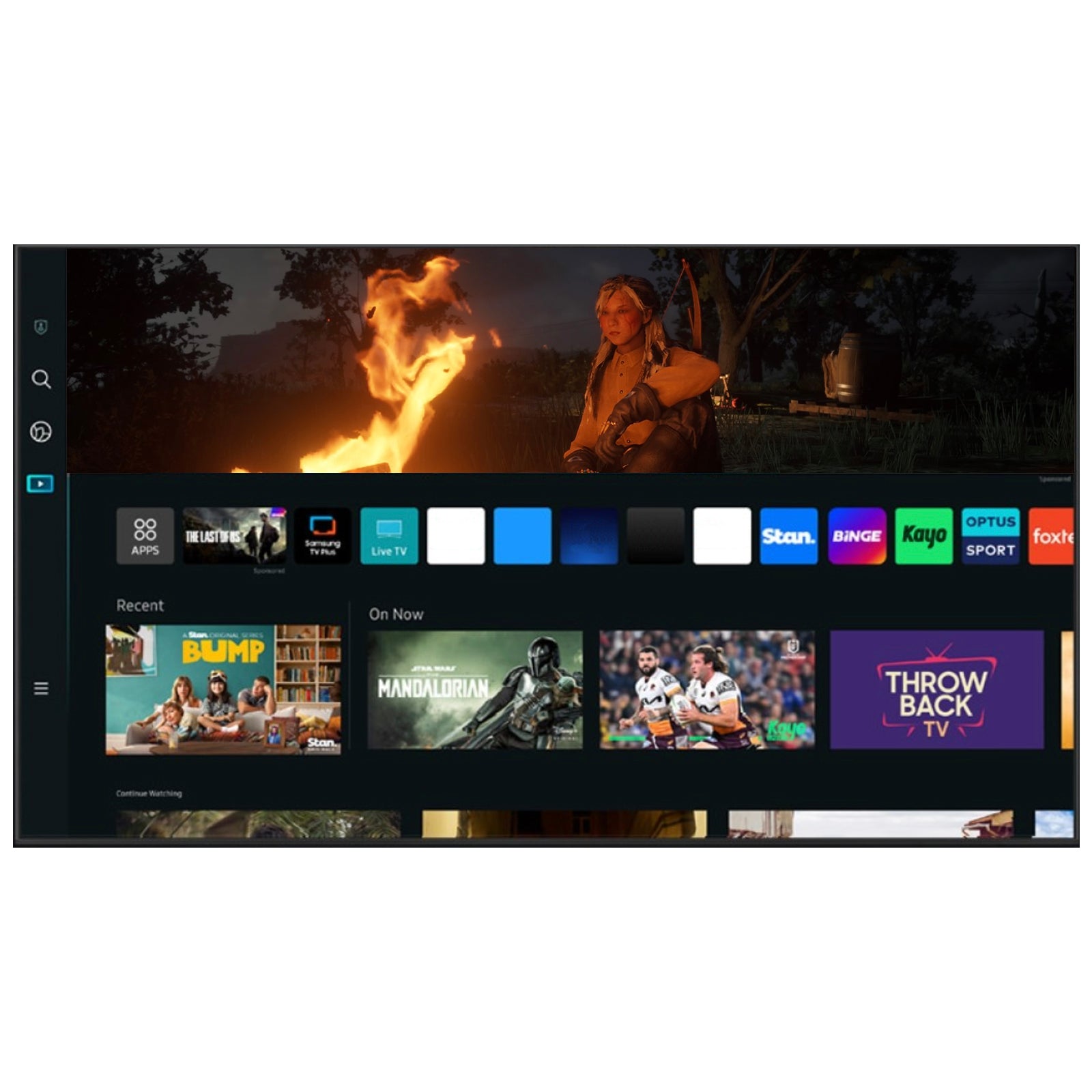 Titan Weatherproof Outdoor TV Covered Patio S-100 OLED 4K Smart TV Powered By Samsung Tizen SmartThings