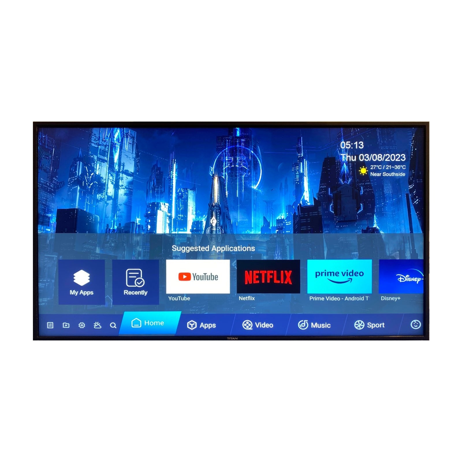 Titan Full Sun Outdoor Commercial Smart TV 4K UHD (TC-TT)