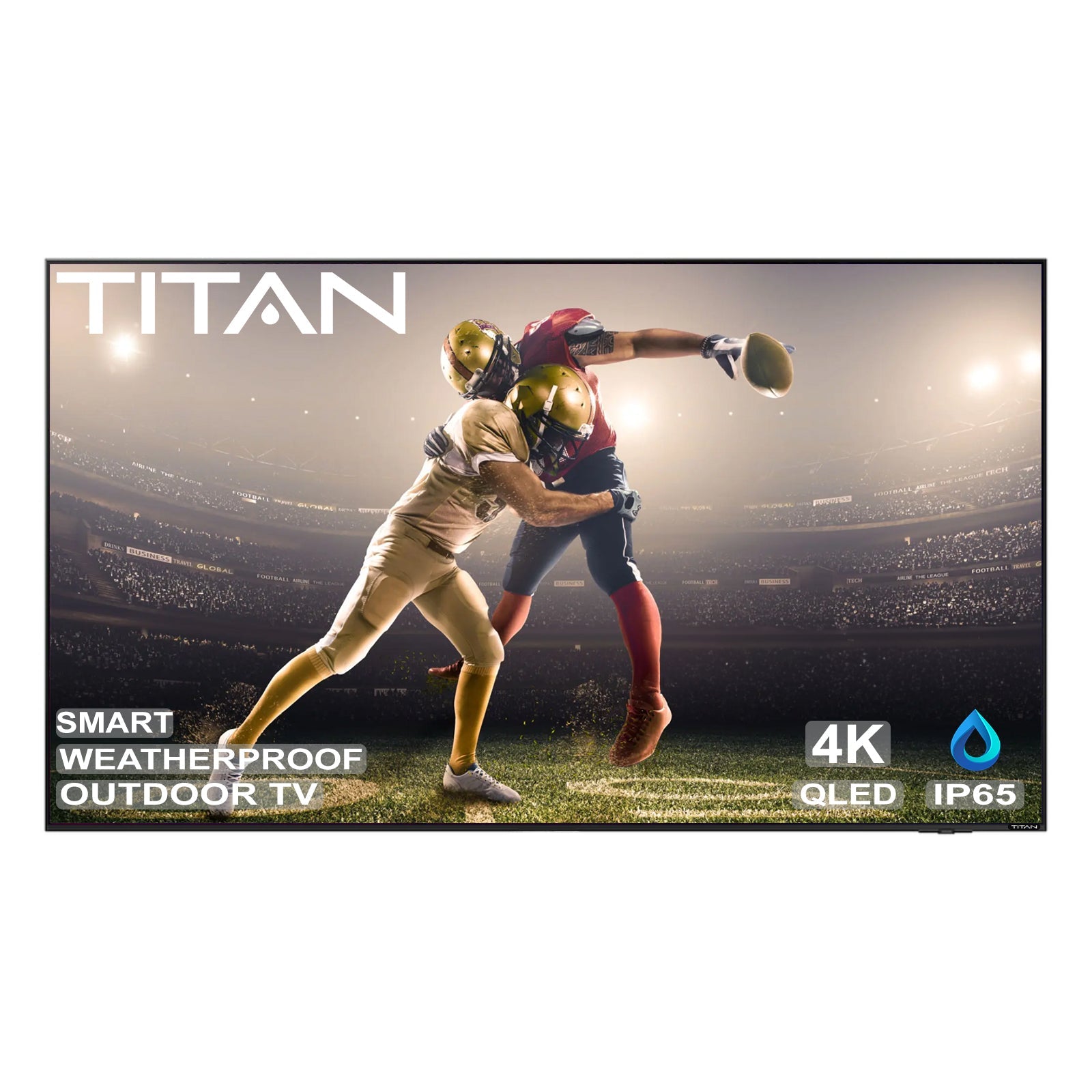 Titan Weatherproof Outdoor TV Full Sun S-300 QLED 4K Smart TV Powered By Samsung Tizen SmartThings