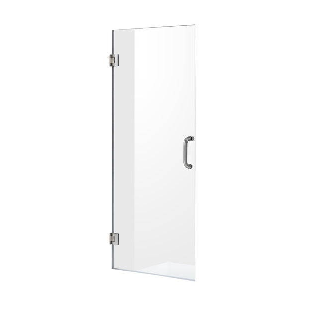 ANZZI Fellow Series 24 in. by 72 in. Frameless Hinged Shower Door with Handle SD-AZ09-01CH