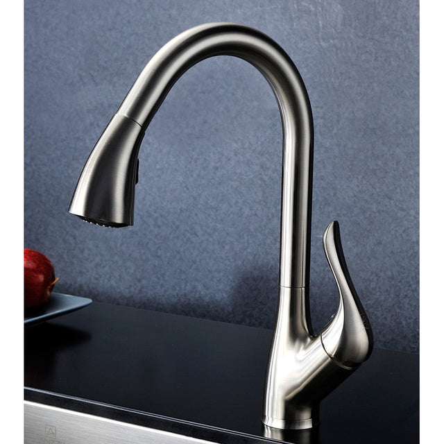 ANZZI Elysian Farmhouse 36 in. Kitchen Sink with Accent Faucet KAZ3620-031O