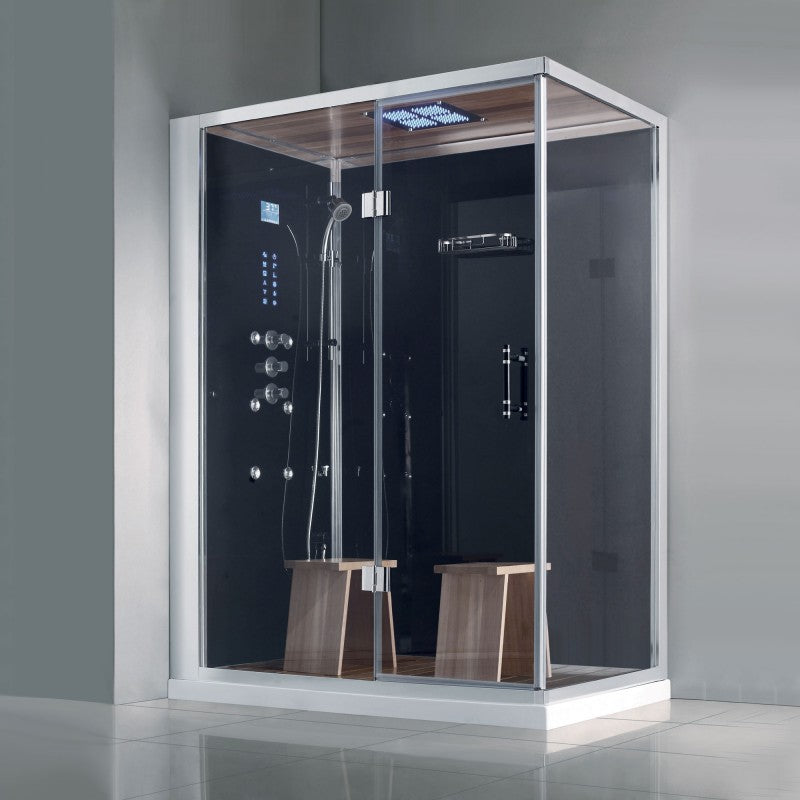 Athena WS-141R Black Steam Shower