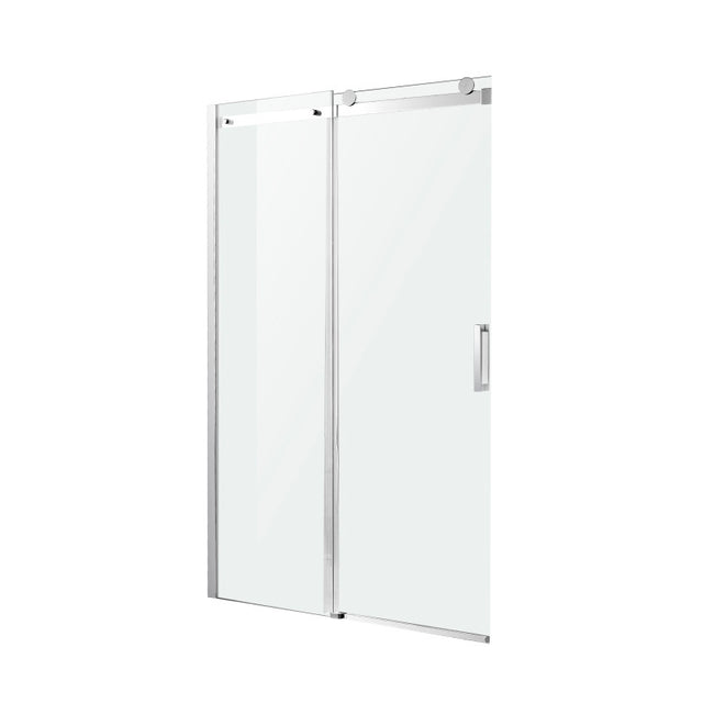 ANZZI Series 60 in. x 76 in. Frameless Sliding Shower Door with Handle in Chrome SD-FRLS05702CHR