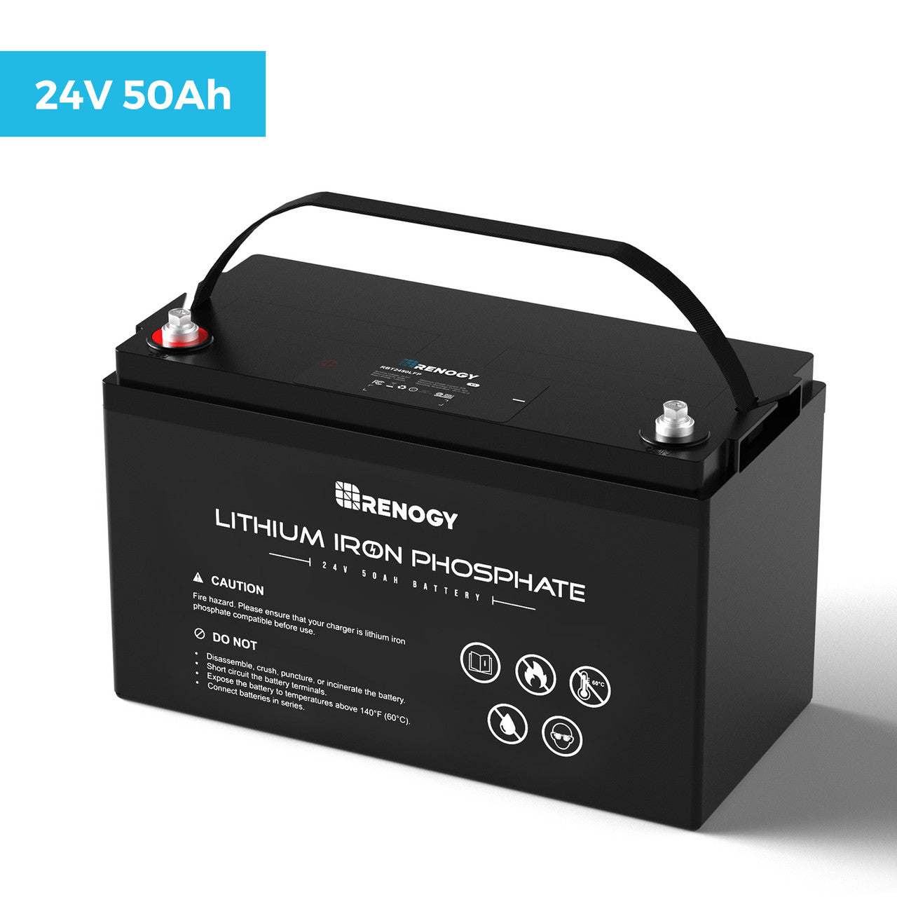 Renogy  24V 50Ah Lithium Iron Phosphate Battery RBT2450LFP-US