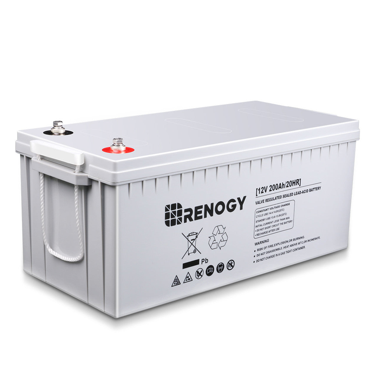 Renogy Deep Cycle AGM Battery 12 Volt 200Ah RNG-BATT-AGM12-200-US