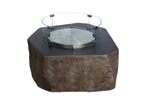 Elementi Columbia Concrete GAS Fire Pit Table OFG105