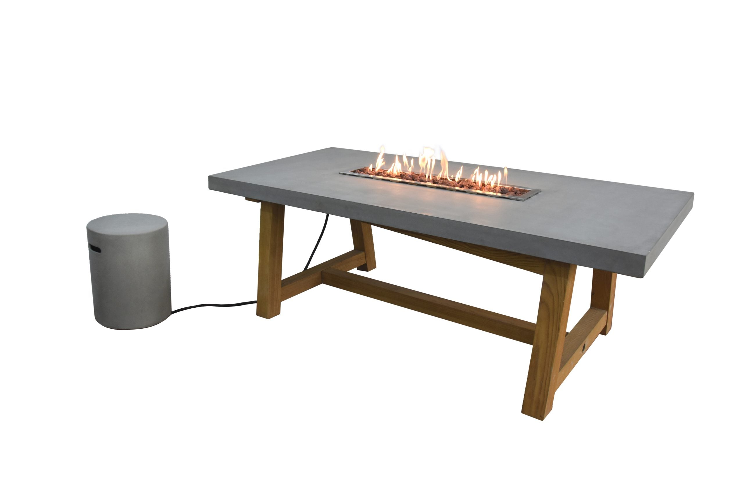 Elementi Sonama Fireplace Dining Table OFG201