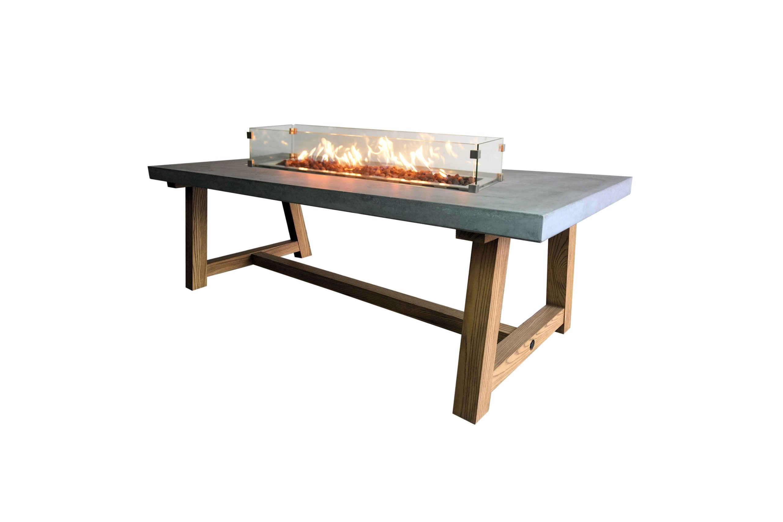 Elementi Sonama Fireplace Dining Table OFG201