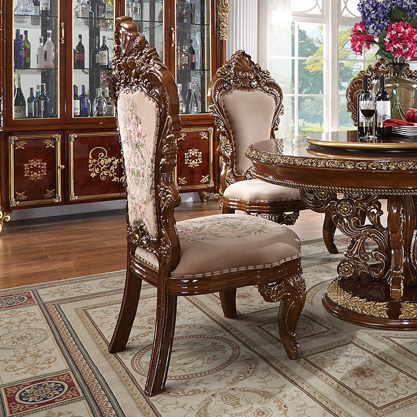 Homey Design Dining Set Antique Gld HD-1803 – 9PC