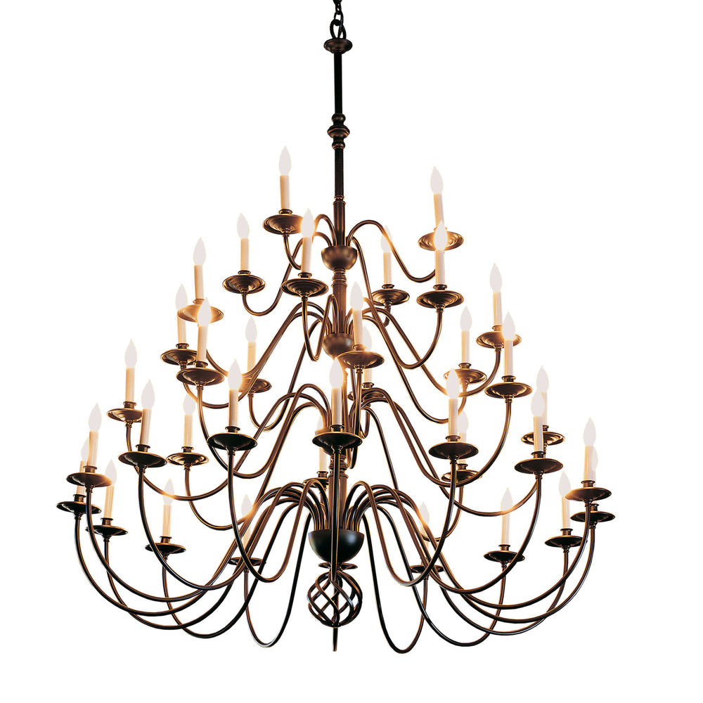 Foundry Light Ball Basket 36 Arm Chandelier In Black 191572-1004