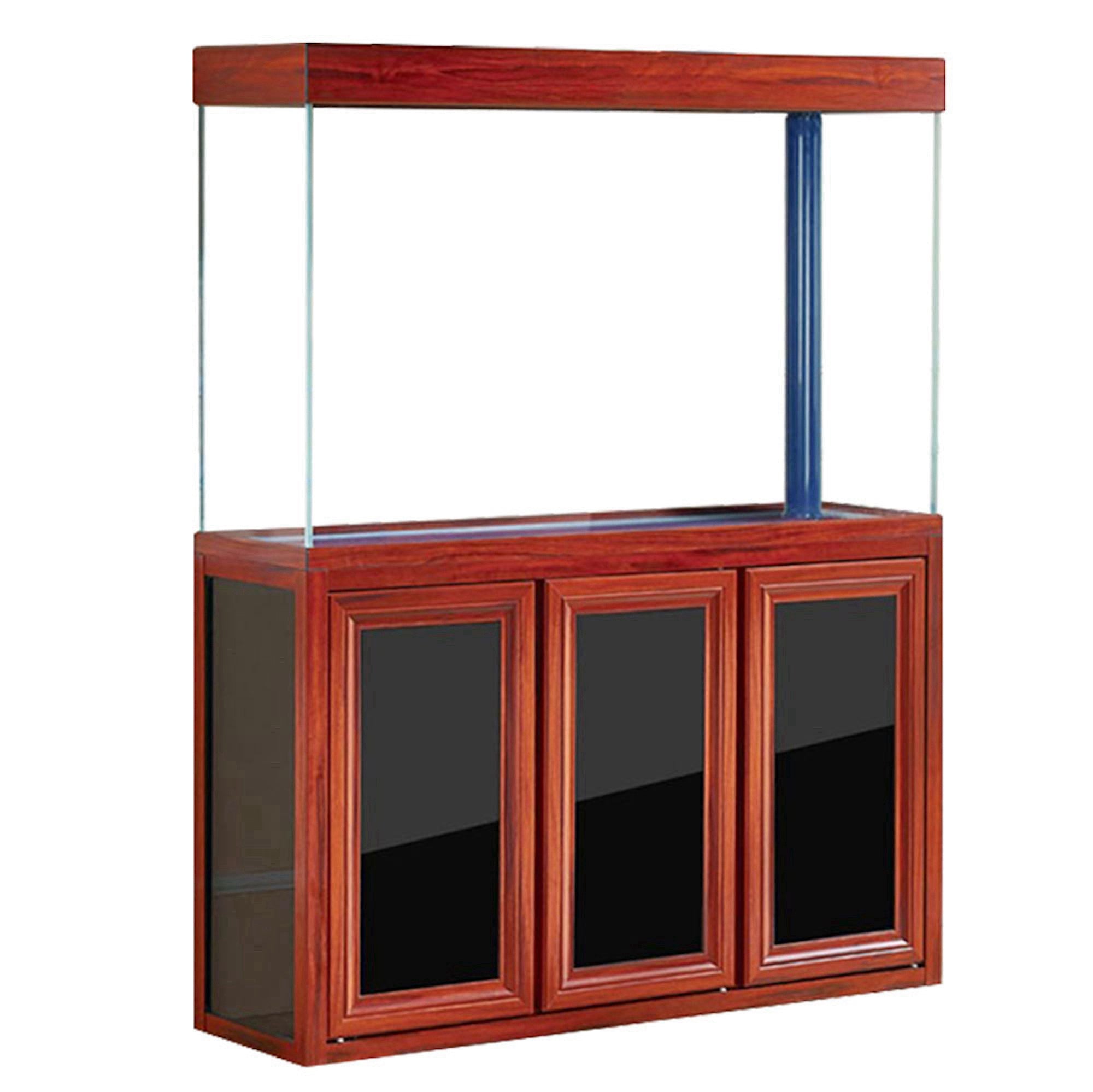 Aqua Dream 135 Gallon Tempered Glass Aquarium Redwood AD-1260-RW