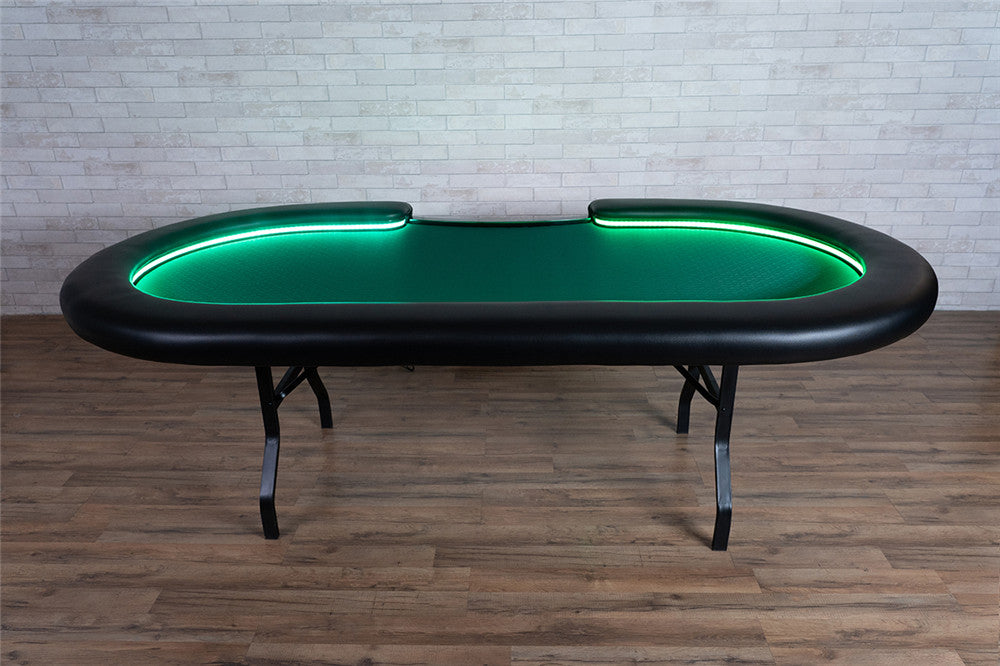 BBO Aces Pro Alpha 96.5" LED 11 Player Poker Table 2BBO-APA