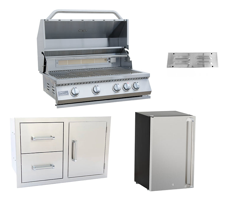 Kokomo Grills 4 Piece Outdoor Kitchen Package