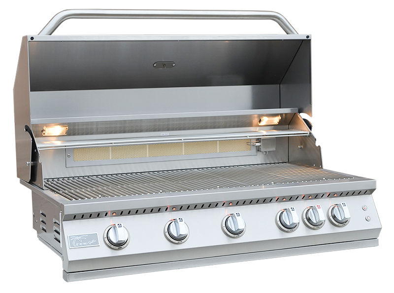 Kokomo Grills 40” Professional Built in Gas Grill (5 Burner/Back Burner)  KO-BAK5BG-PRO-LP