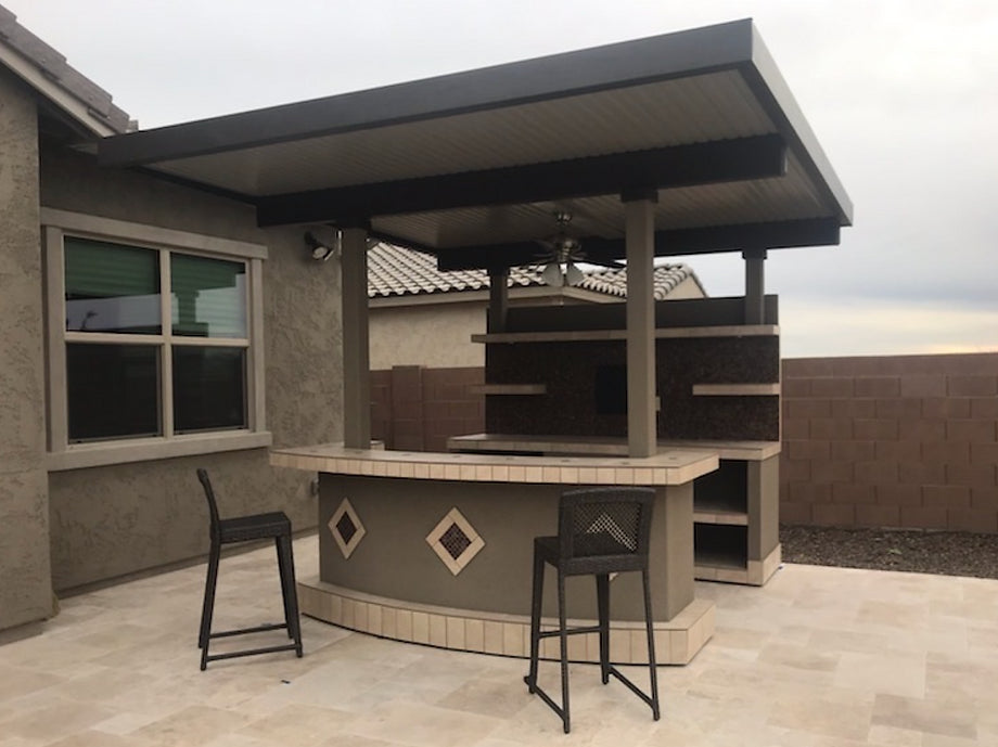 Kokomo Grills Key Largo Outdoor Kitchen With Built In BBQ Grill With 12 x 14 Patio Cover KeyLargo