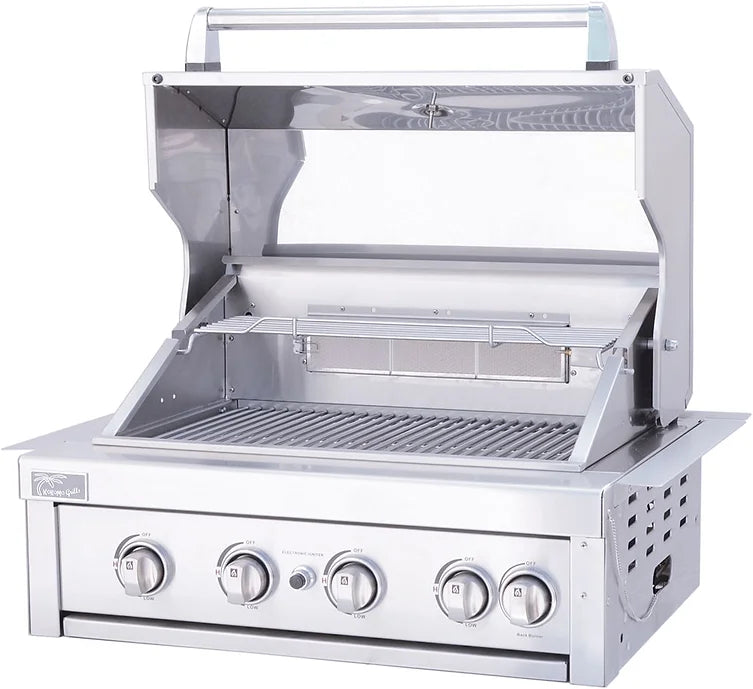 Kokomo Grills The Cayman 5' BBQ Island with 4 Burner Built In BBQ Grill CAYMEN-LP