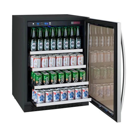 Allavino 24" Wide FlexCount II Tru-Vino Stainless Steel Right Hinge Beverage Center