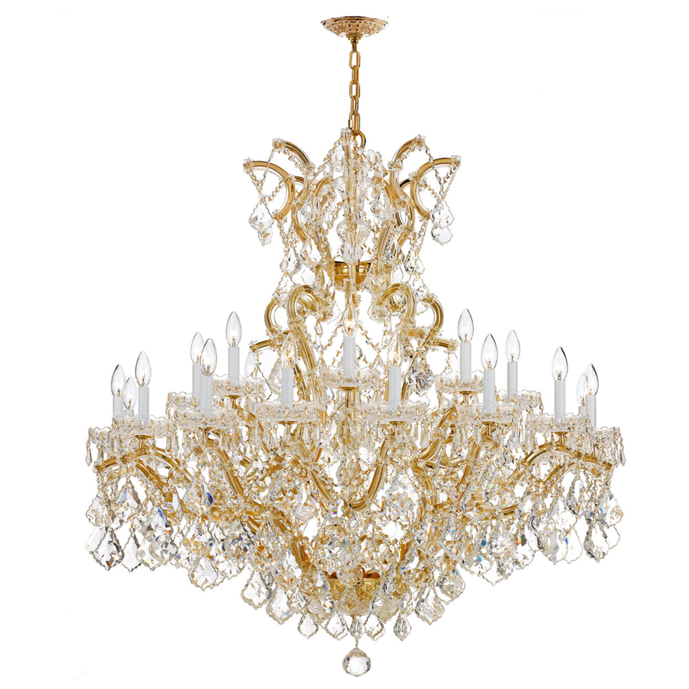 Foundry Maria Theresa 25 light Spectra Crystal Gold Chandelier