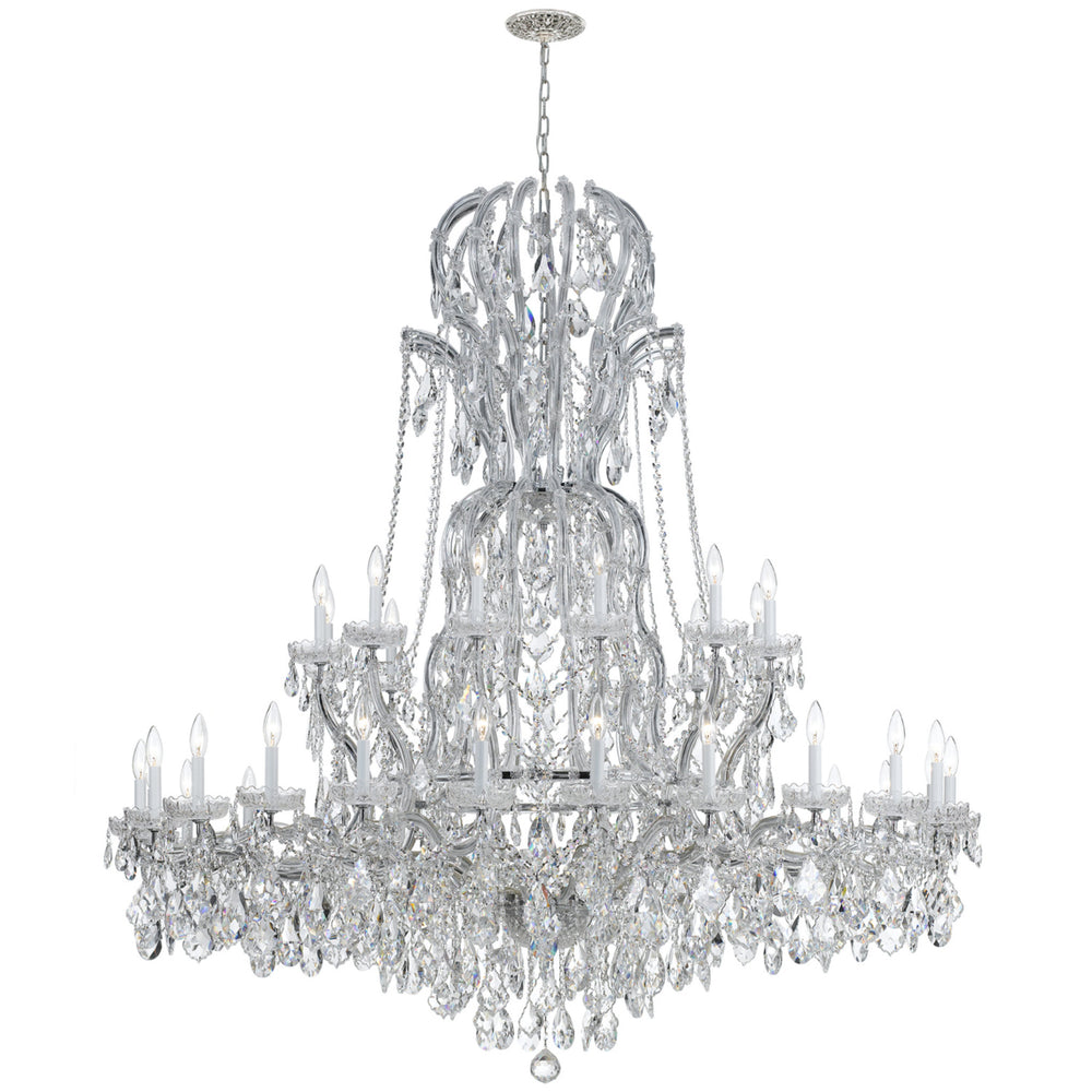 Foundry Maria Theresa-37-light Swarovski Strass Crystal Chrome Chandelier