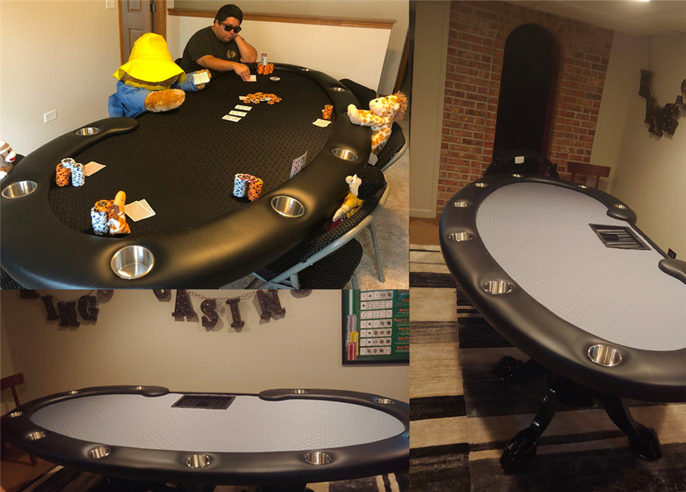 BBO Prestige 108" 11 Player Folding Leg Poker Table 2BBO-PRES