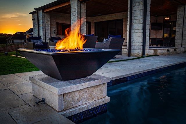 The Outdoor Plus 24" Maya GFRC Concrete Fire Bowl