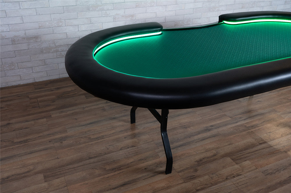 BBO Aces Pro Alpha 96.5" LED 11 Player Poker Table 2BBO-APA