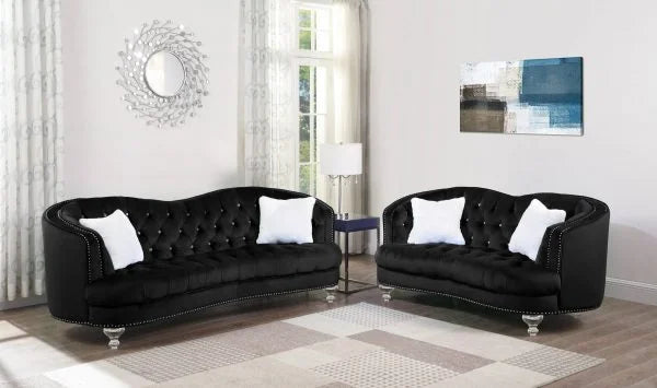 BQF Upholstered Loveseat Tufted Set S312