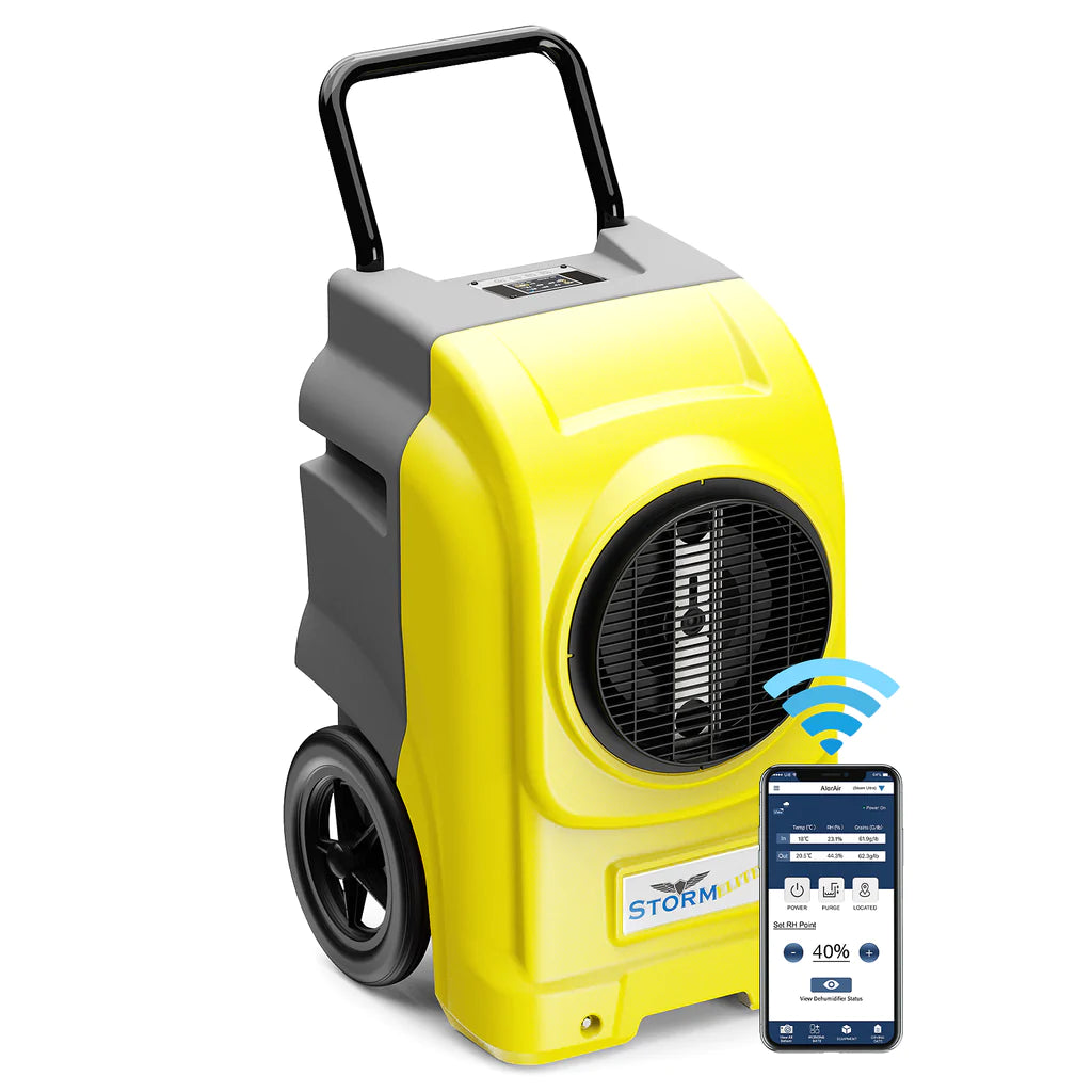 AlorAir 270 Pints Commercial Dehumidifier, Storm Elite-Yellow-WIFI, X0037KT0LL