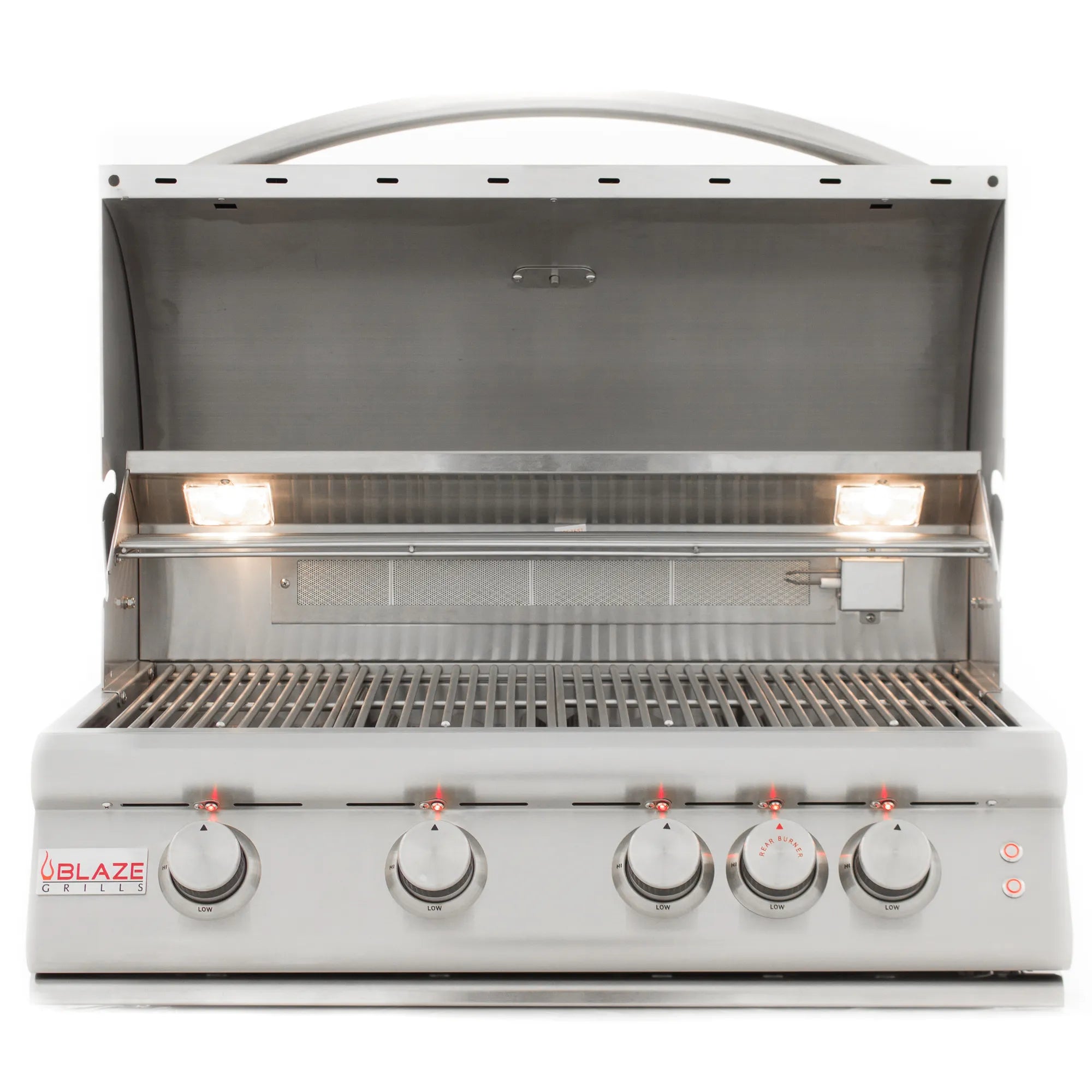 Blaze Premium LTE 32-Inch 4-Burner Built-In Gas Grill With Rear Infrared Burner & Grill Lights BLZ-4LTE2