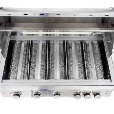 Blaze Premium LTE 40-Inch 5-Burner Built-In Natural Gas Grill With Rear Infrared Burner & Grill Lights BLZ-5LTE2