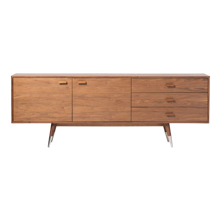 Moes Home Collection Sienna Sideboard Walnut Small CB-1023-03