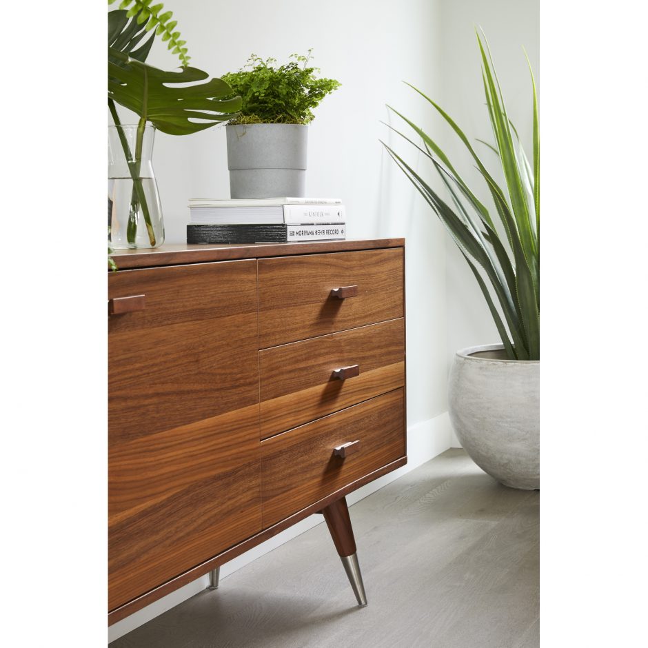 Moes Home Collection Sienna Sideboard Walnut Small CB-1023-03