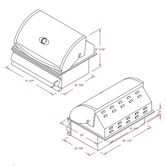 Cal Flame G Series Built in Charcoal Grill - BBQ18G870