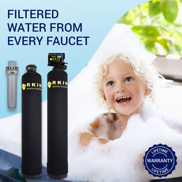 Rkin Salt-Free Water Softener and Well Water Filter Combo