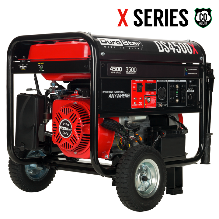 DuroStar 4,500 Watt Gasoline Portable Generator w/ CO Alert DS4500X