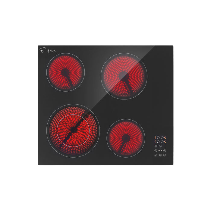 Empava 24REC11 24 Inch Black Electric Radiant Cooktop