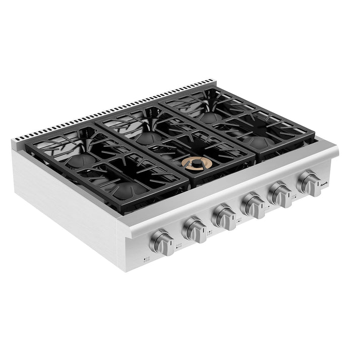 Empava 36GC31 Pro-style 36 In. Slide-in Gas Cooktops