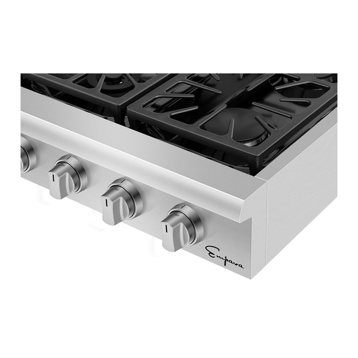 Empava 36GC31 Pro-style 36 In. Slide-in Gas Cooktops