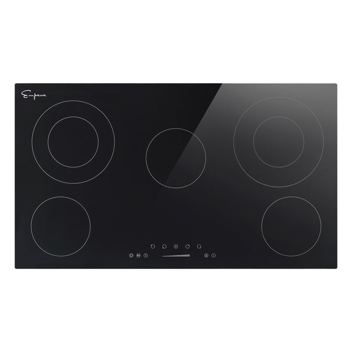 Empava 36REC14 36 Inch Black Electric Radiant Cooktop