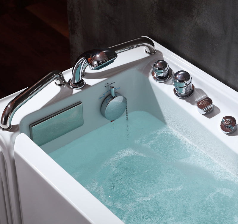 Empava 53 in. Free-Standing Walk-in Whirlpool Bathtub 53WIT02