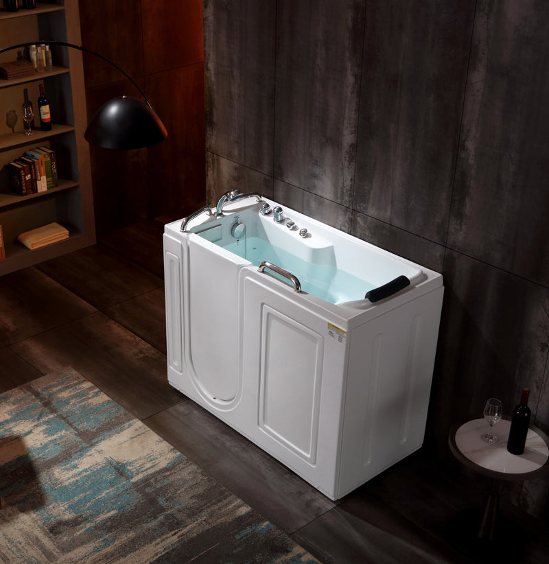 Empava 53 in. Free-Standing Walk-in Whirlpool Bathtub 53WIT02