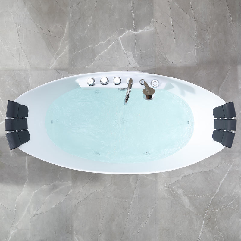 Empava Whirlpool Freestanding Acrylic Bathtub