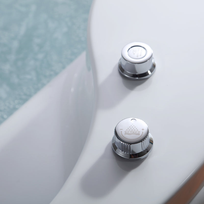 Empava-59JT005 59 in. Whirlpool Acrylic Hydromassage Round Tub