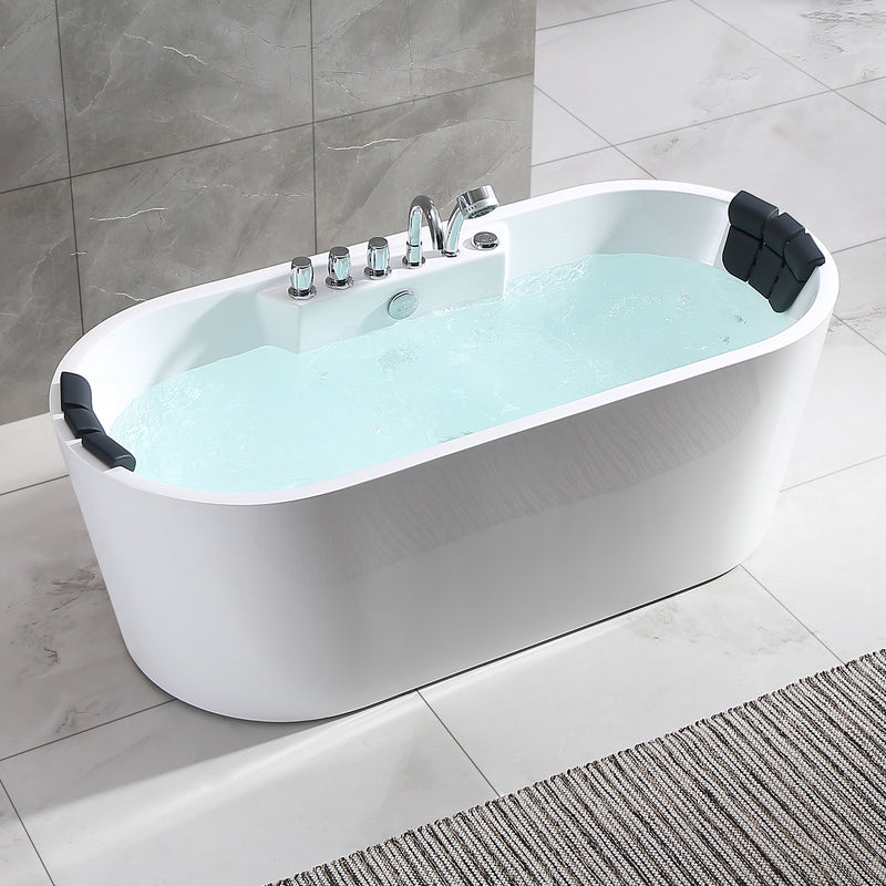 Empava-67AIS01 67 in. Whirlpool Freestanding Hydromassage Bathtub