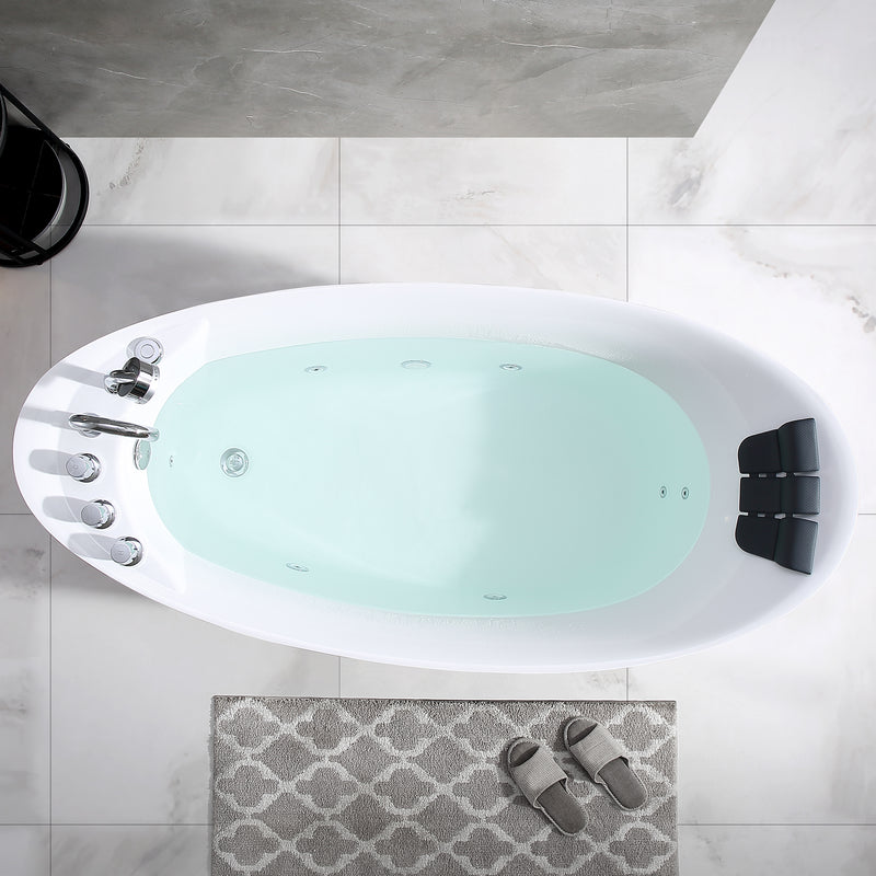 Empava-67AIS02 67 in. Whirlpool Freestanding Bathtub