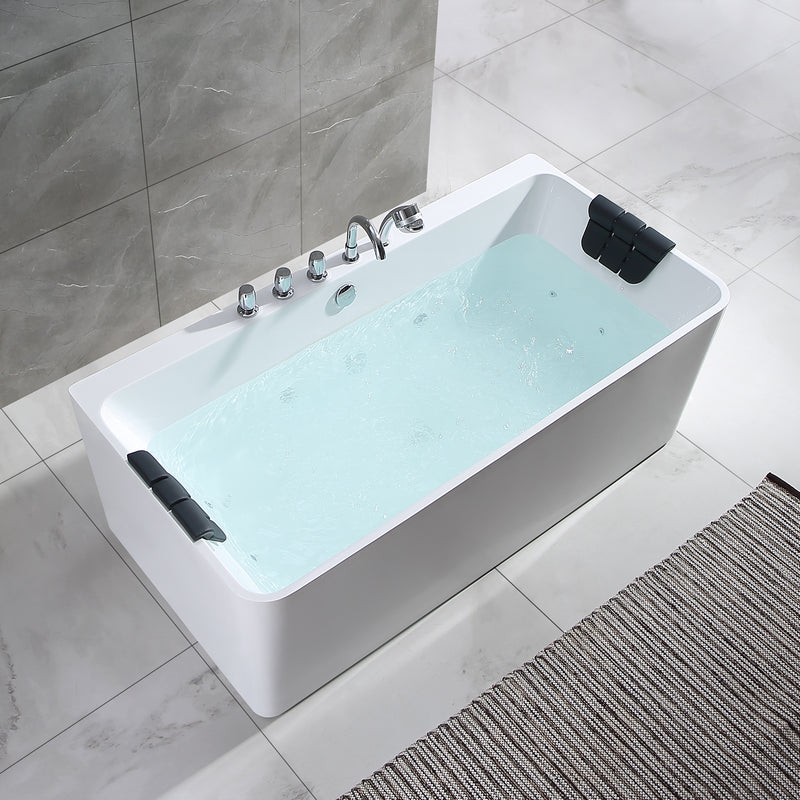 Empava-67AIS03 67 in. Whirlpool Freestanding Bathtub